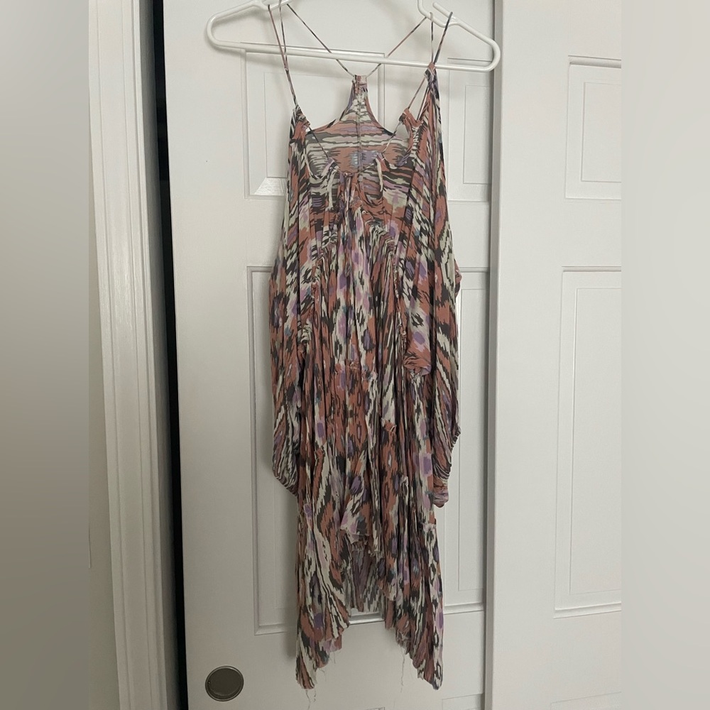 Free People mini dress cold shoulder